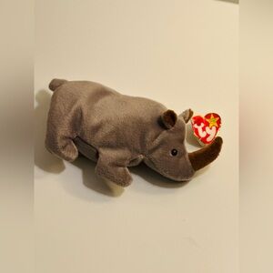 🆕Collectible Original  Beanie Babies  Spike Rhino Toy 1996